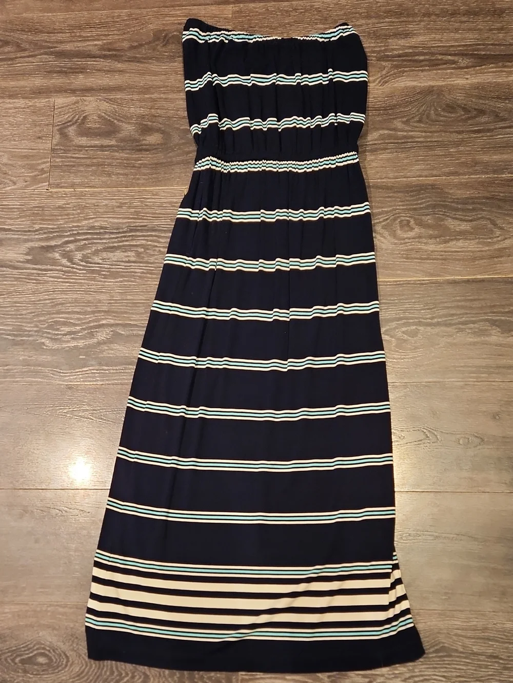 ❤️ J CREW STRAPLESS JERSEY DRESS IN STRIPE WITH POCKETS, XS